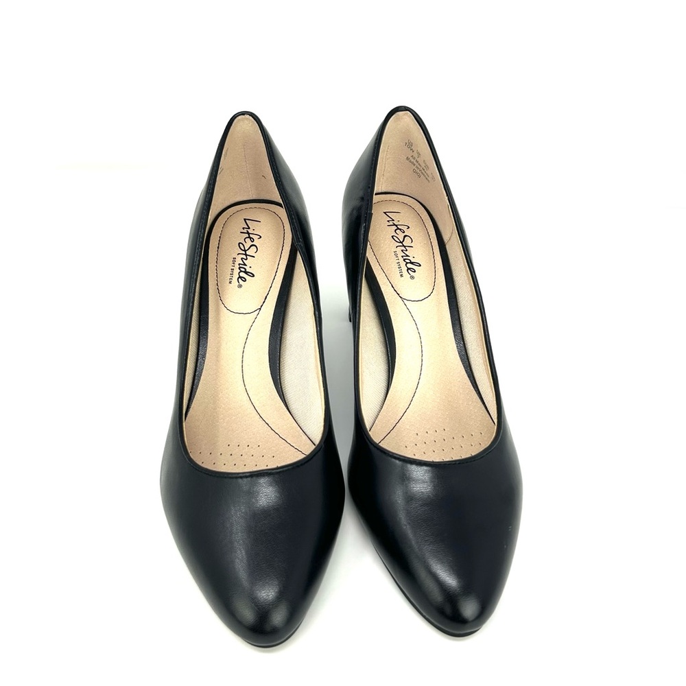 NWOT Life Stride soft system GIGI black mid heels pumps size 10W
